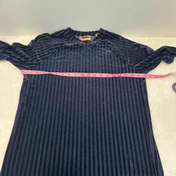 Scotch & Soda Stripe velvet midi dress size M - Picture 11 of 14